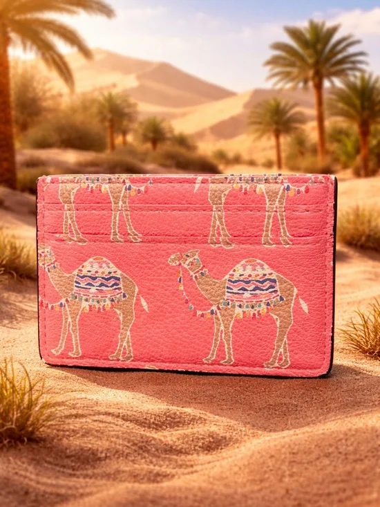 Kate Spade Storybook Pink Camel March Card Holder NWT - Picture 4 of 5